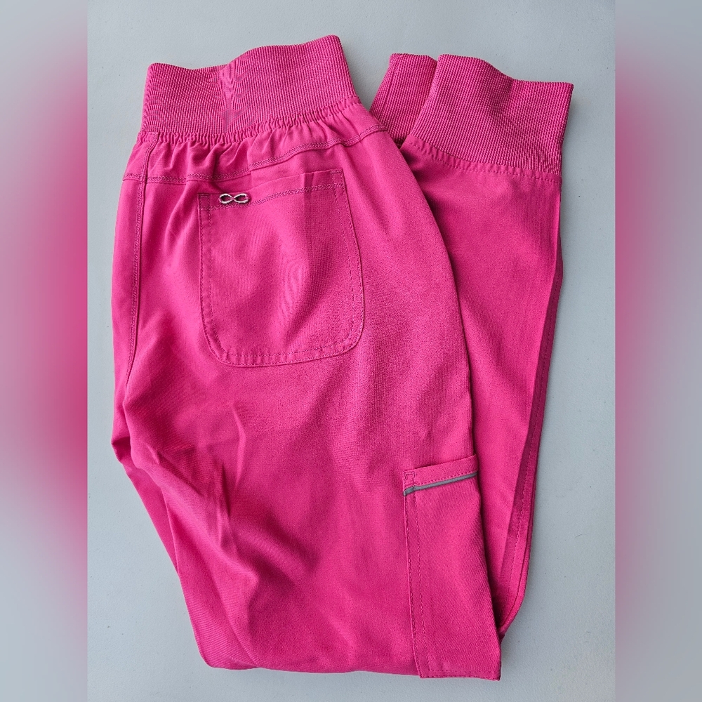 Hot Pink Women's Jogger Scrub Pants CK110A Skze XS